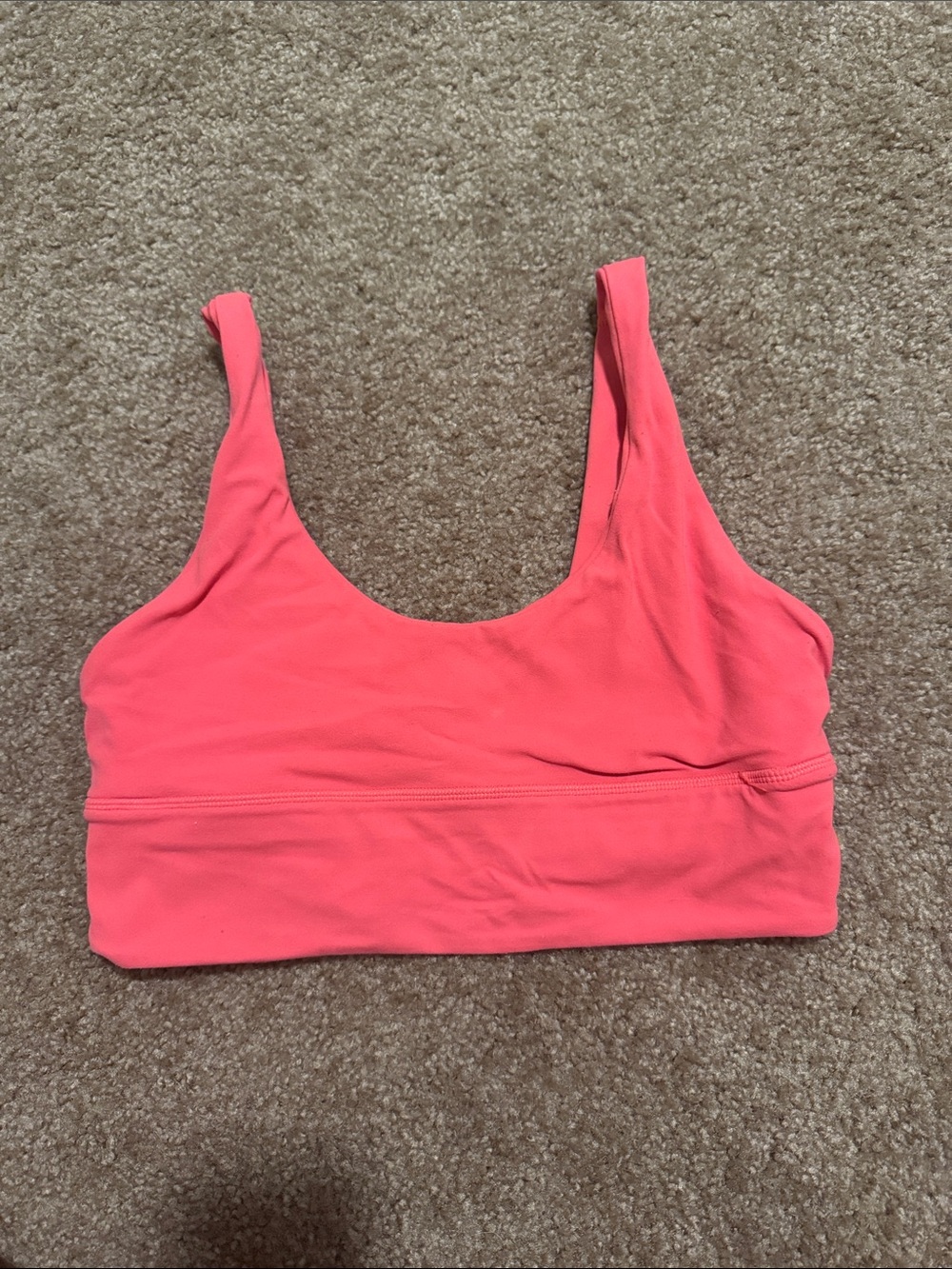lululemon athletica Scoop Bralette in Bright Coral